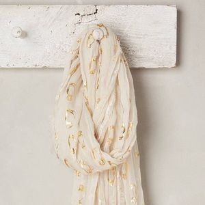 NWT Gold Puffin Scarf